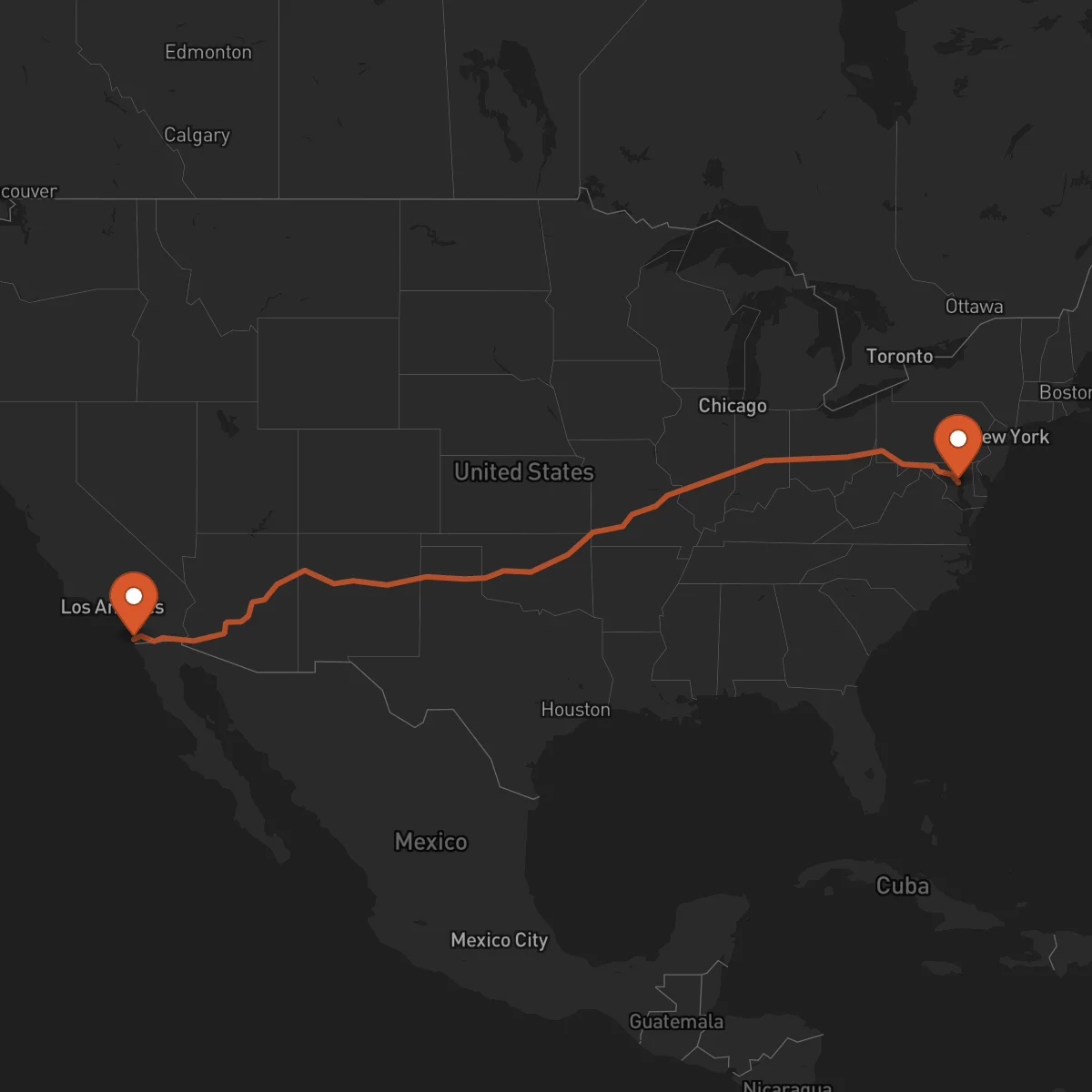 Ruta San Diego - Annapolis