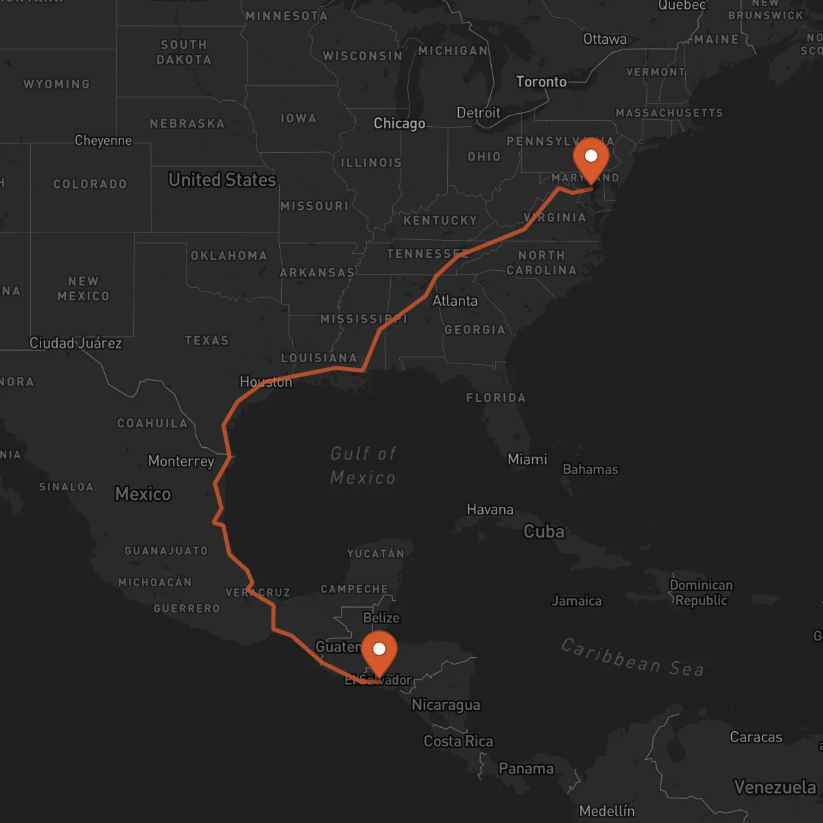 Ruta San Vicente - Annapolis