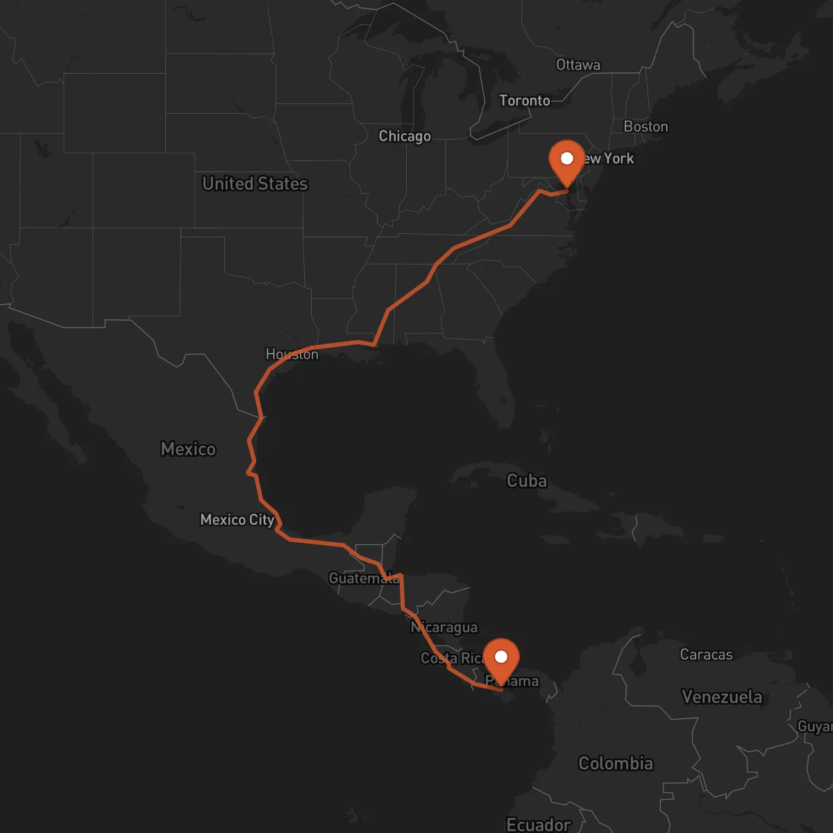 Ruta Annapolis - Santiago de Veraguas