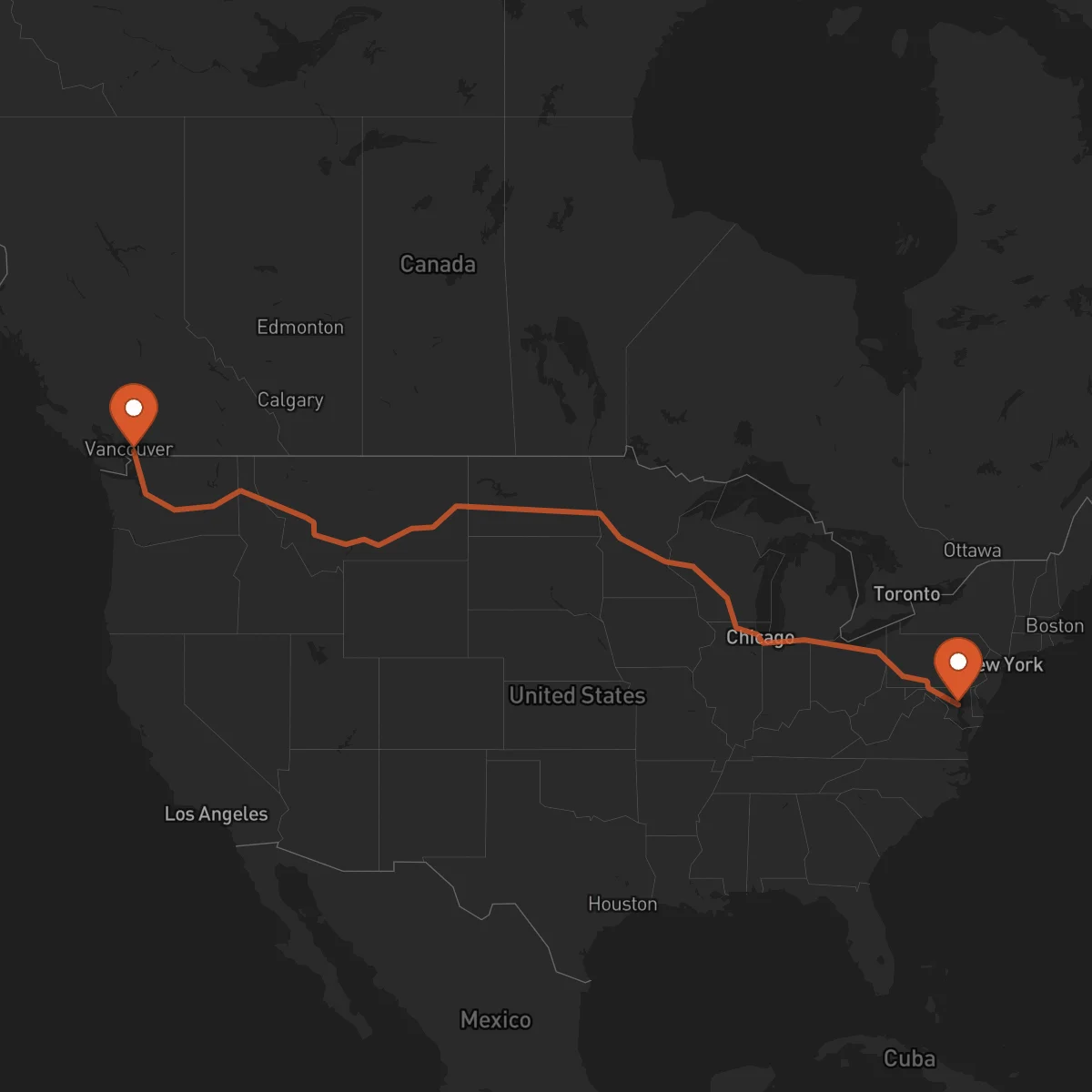 Ruta Annapolis - Surrey
