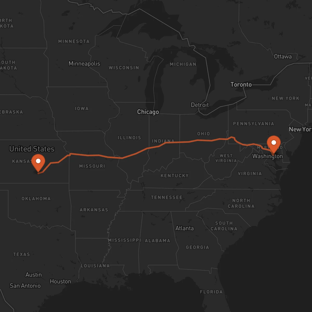 Ruta Wichita - Annapolis