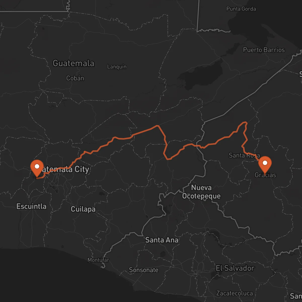 Ruta Antigua Guatemala - Gracias