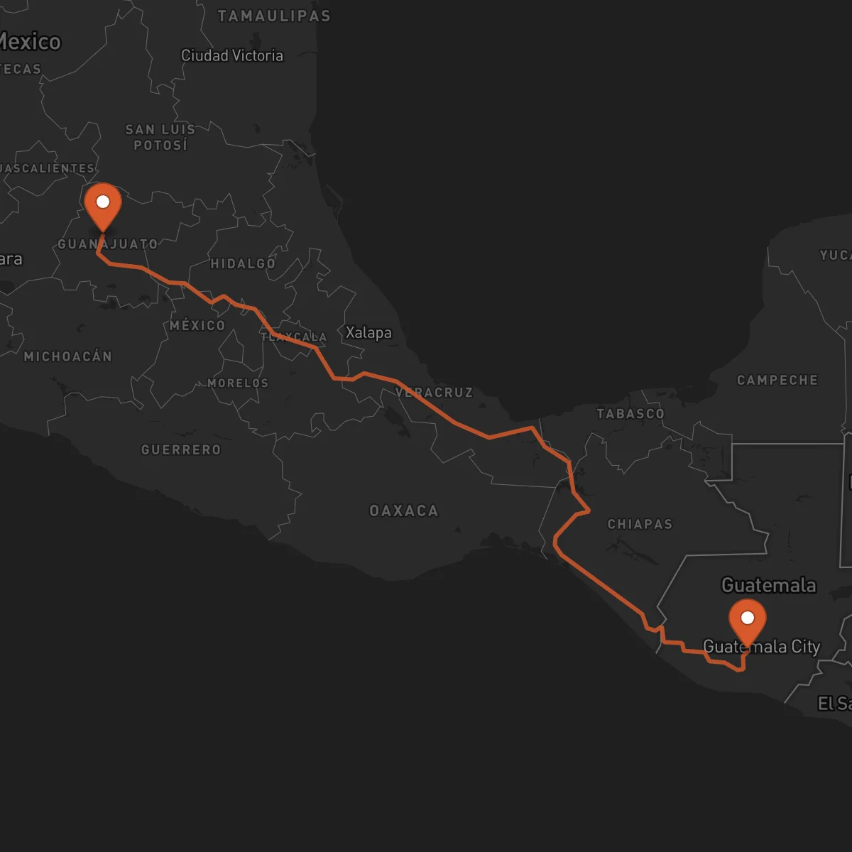 Ruta Antigua Guatemala - Guanajuato