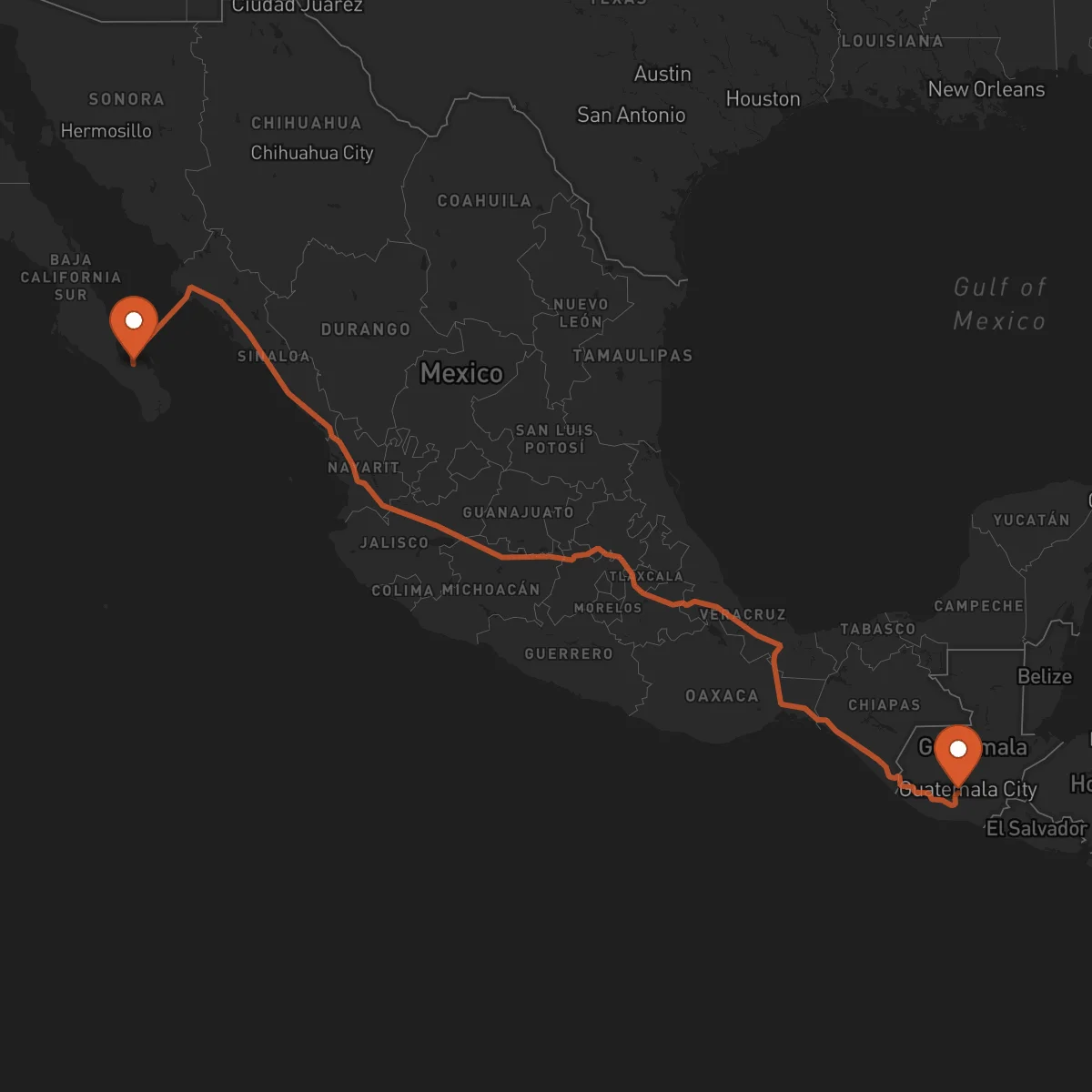 Ruta Antigua Guatemala - La Paz