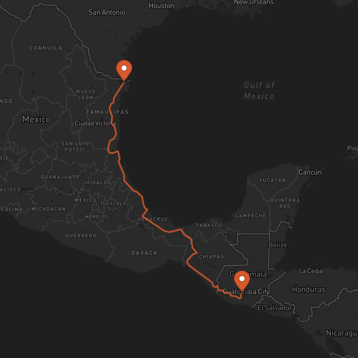 Ruta Matamoros - Antigua Guatemala