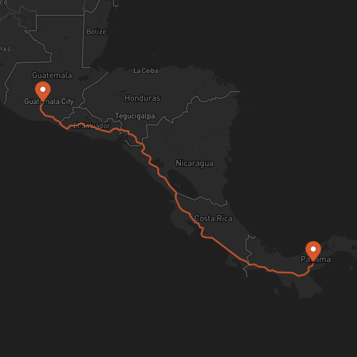 Ruta Penonomé - Antigua Guatemala