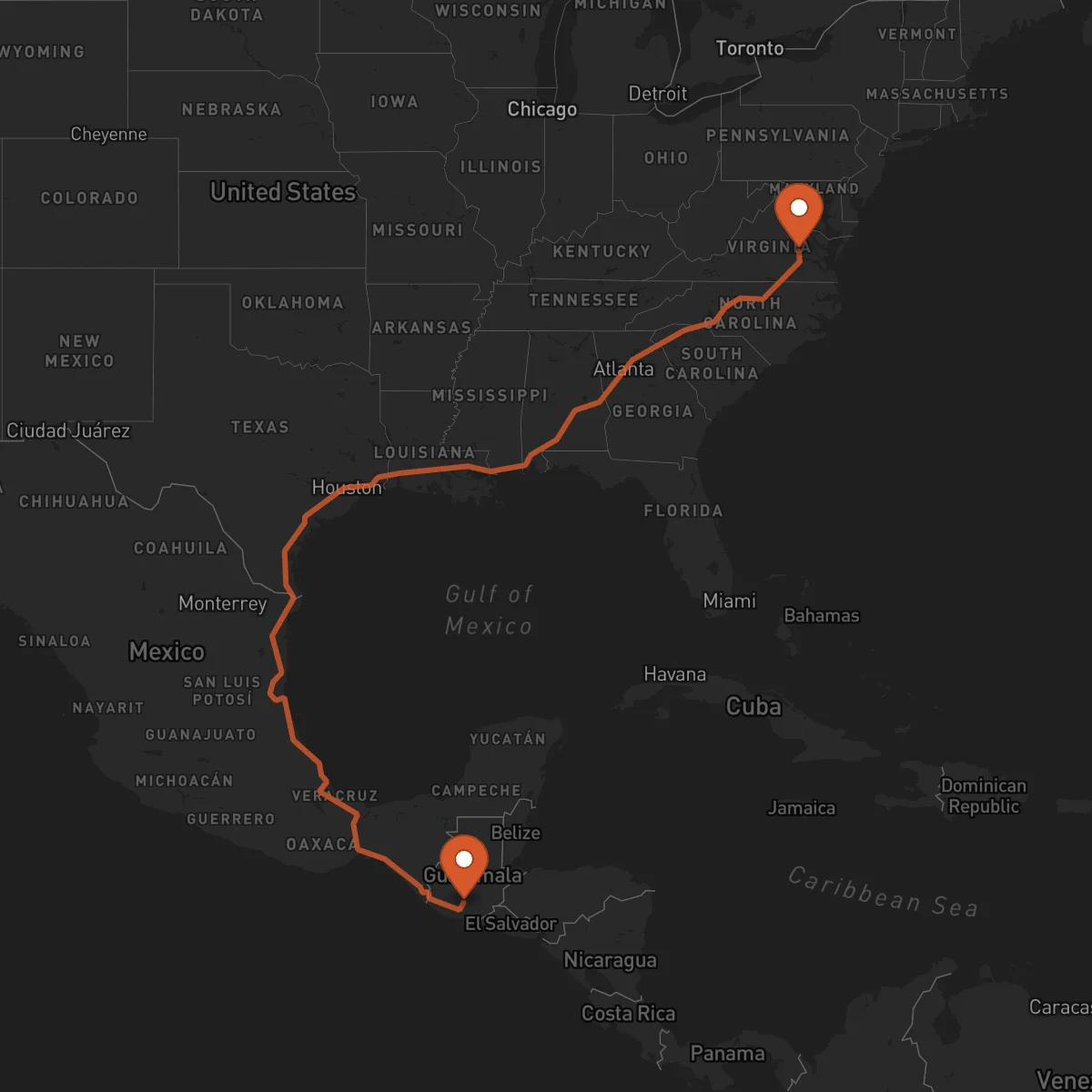 Ruta Antigua Guatemala - Richmond