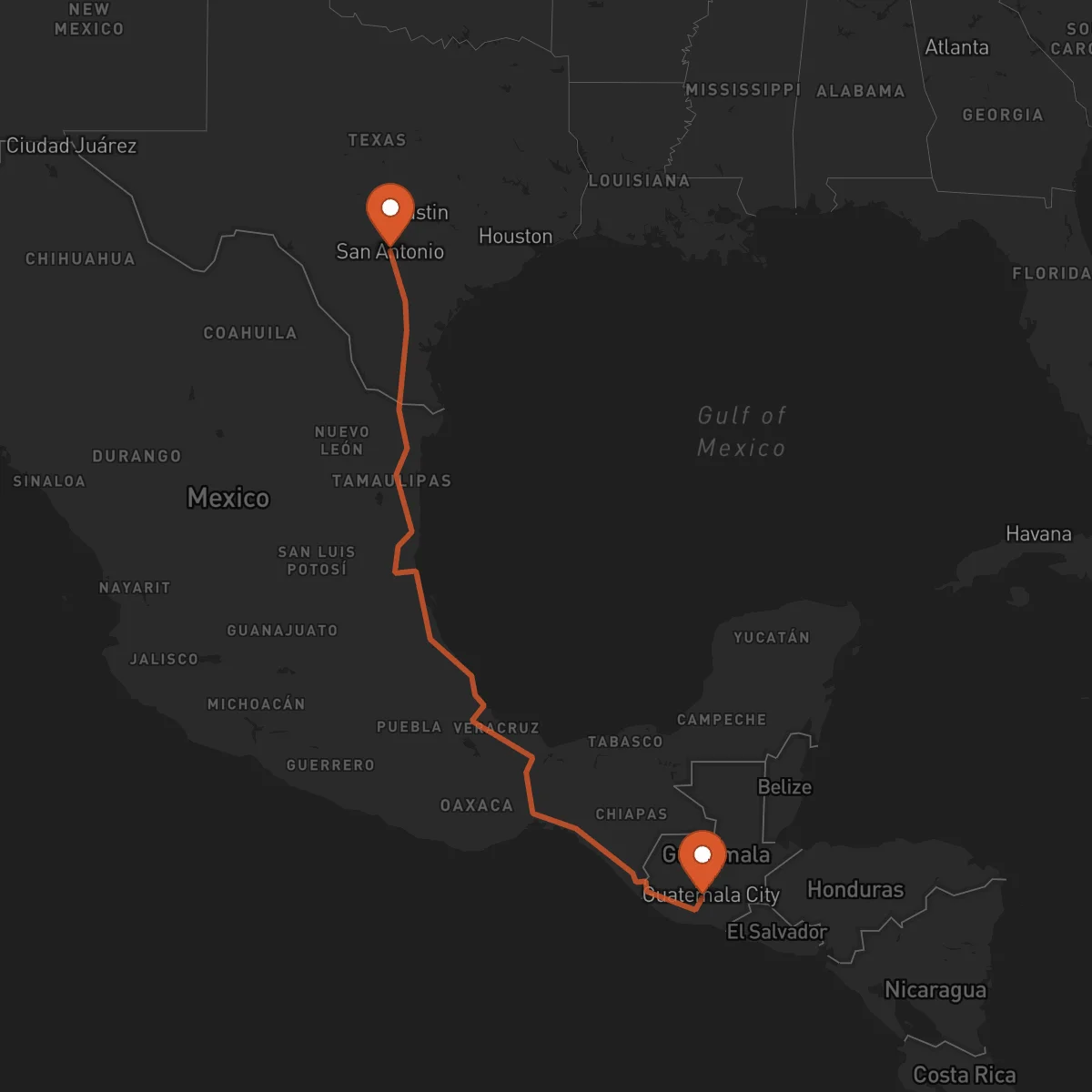 Ruta Antigua Guatemala - San Antonio