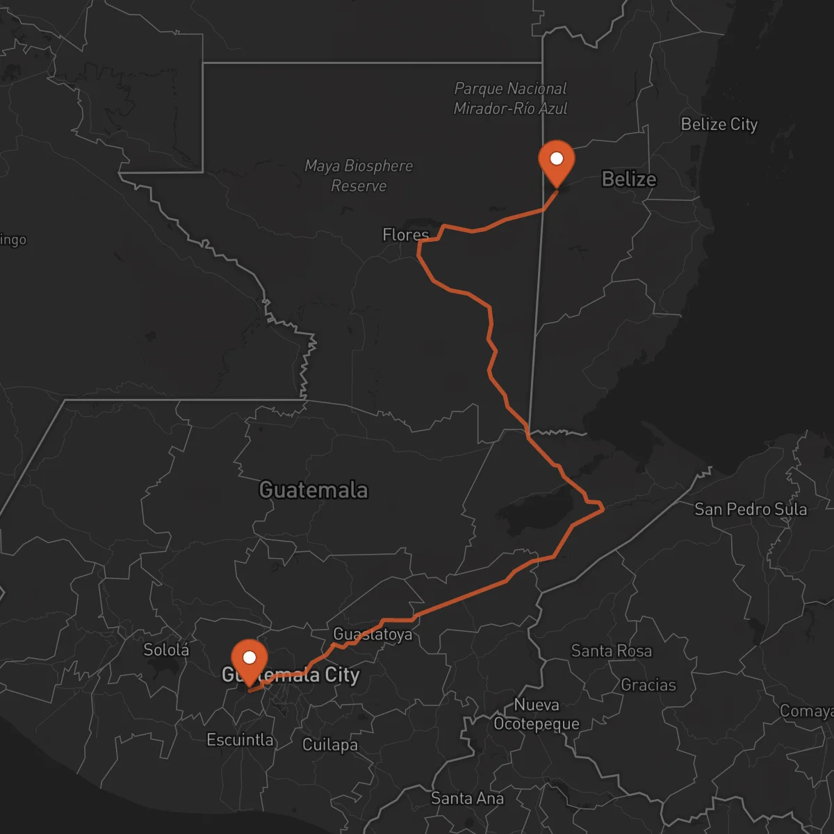 Ruta San Ignacio - Antigua Guatemala