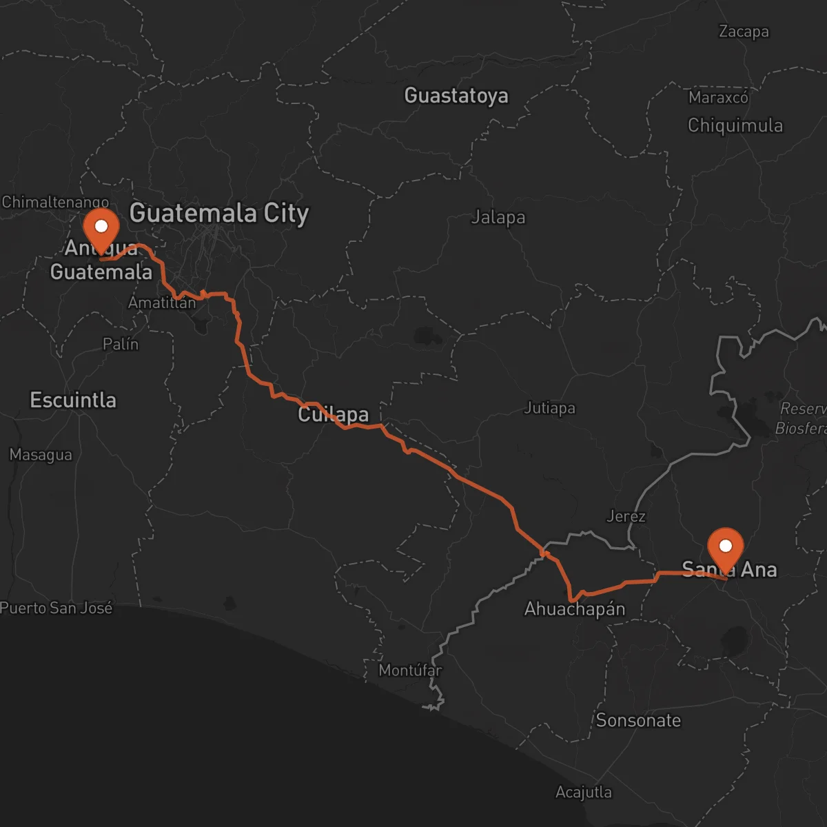 Ruta Santa Ana - Antigua Guatemala