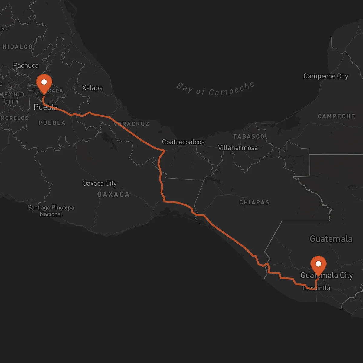Ruta Tlaxcala - Antigua Guatemala