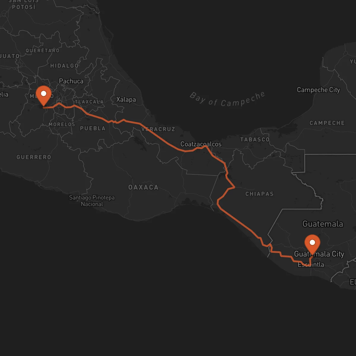 Ruta Toluca - Antigua Guatemala