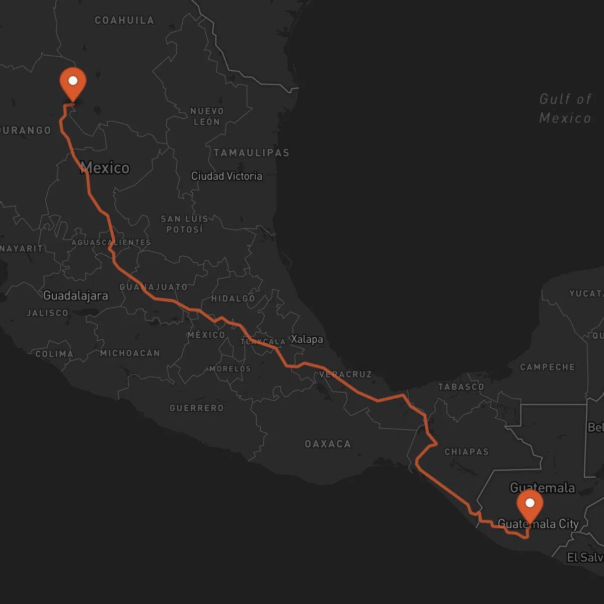 Ruta Antigua Guatemala - Torreón