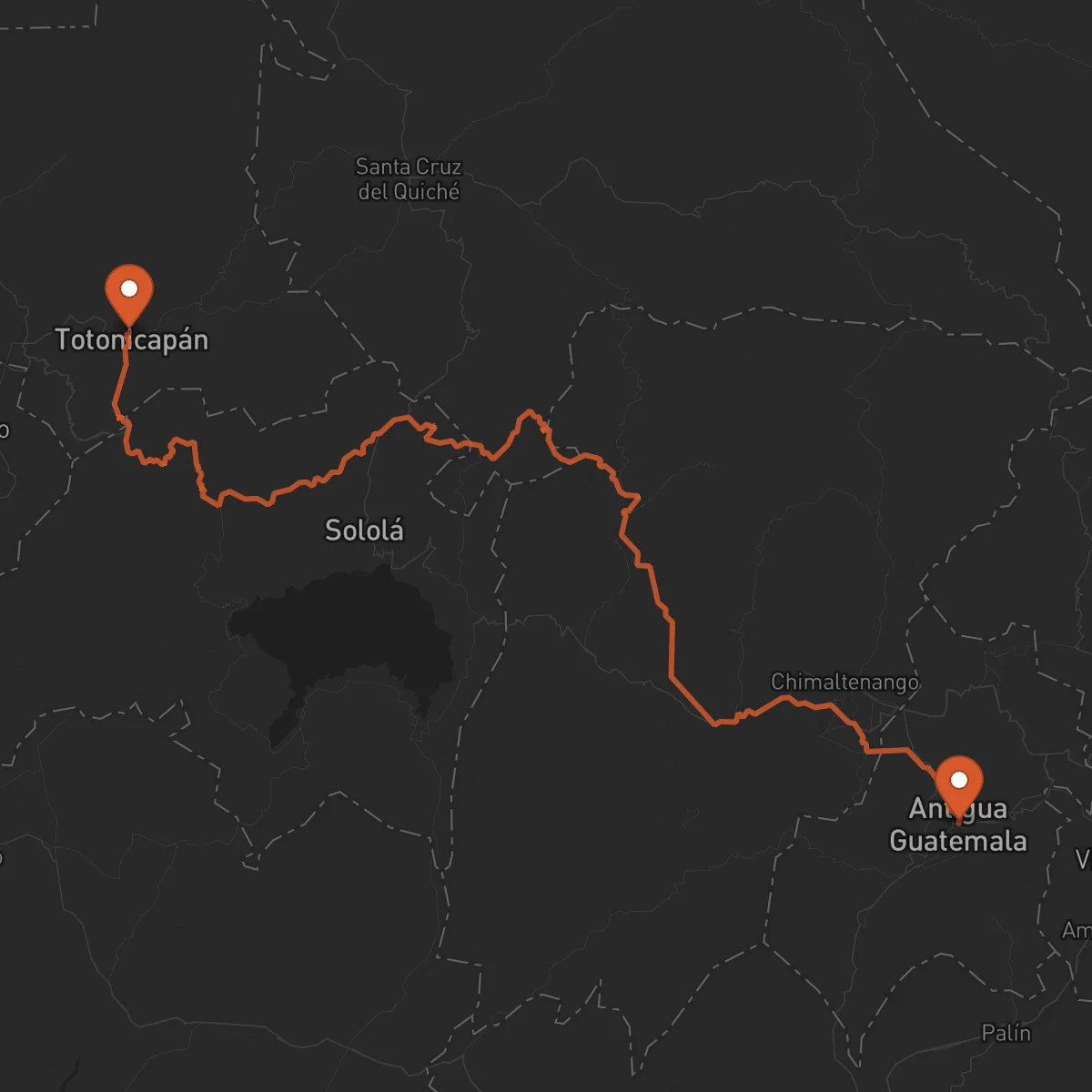 Ruta Antigua Guatemala - Totonicapán