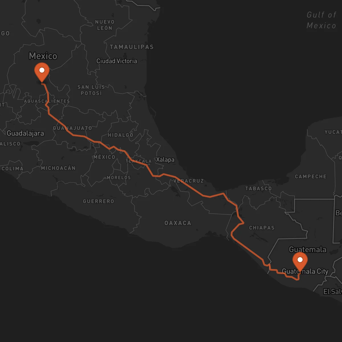 Ruta Antigua Guatemala - Zacatecas