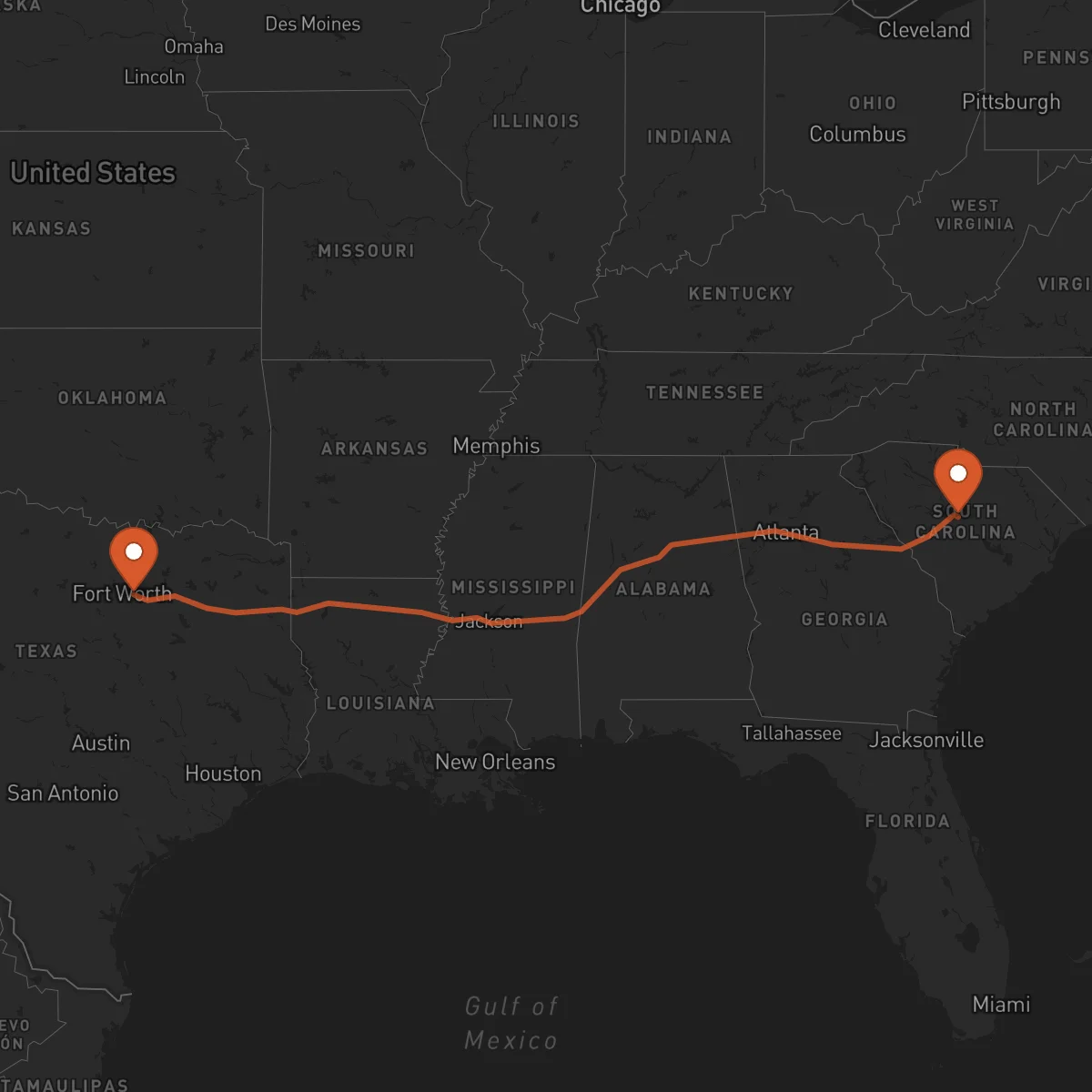 Ruta Arlington - Columbia