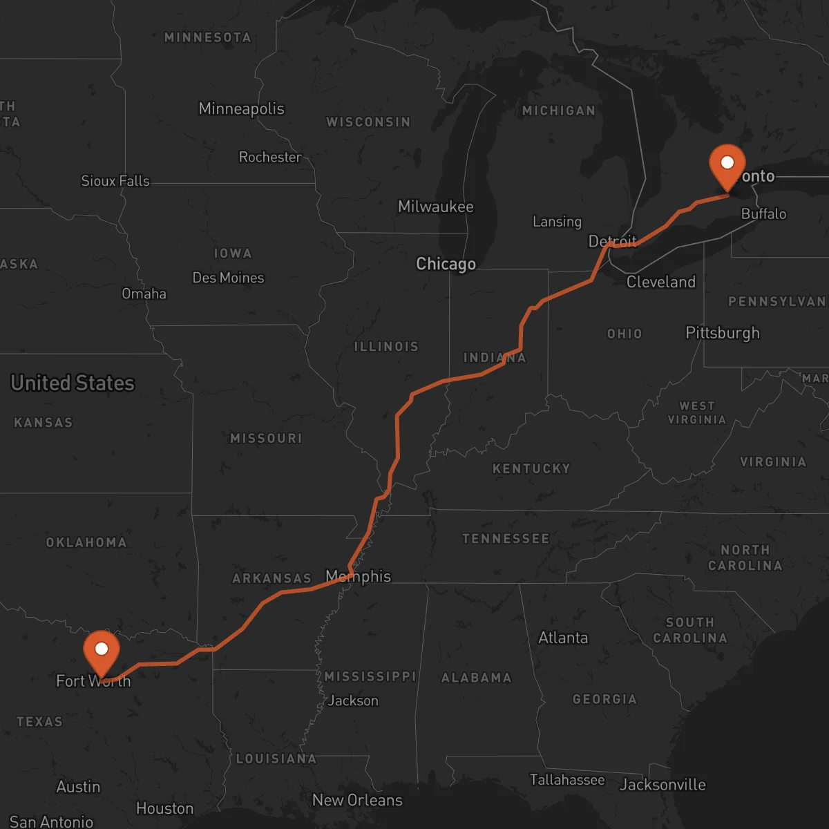 Ruta Arlington - Hamilton