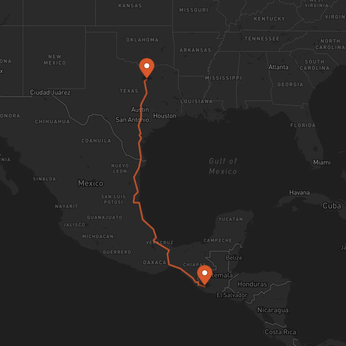 Ruta Mazatenango - Arlington
