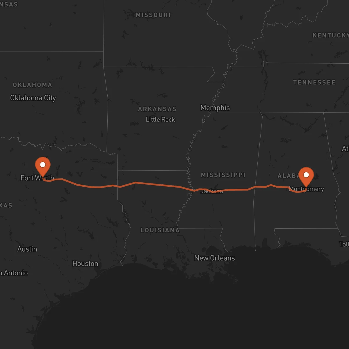 Ruta Arlington - Montgomery