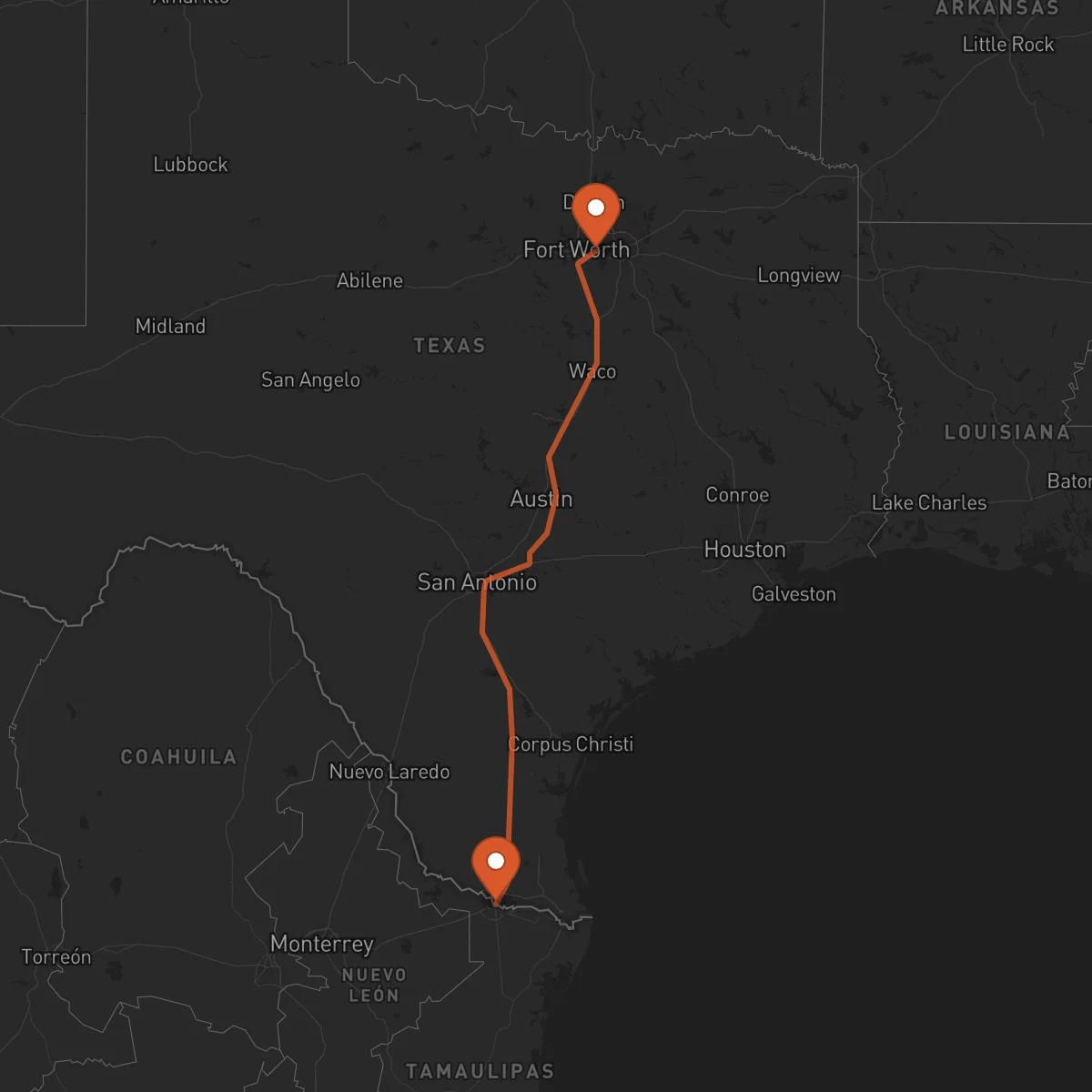Ruta Arlington - Reynosa