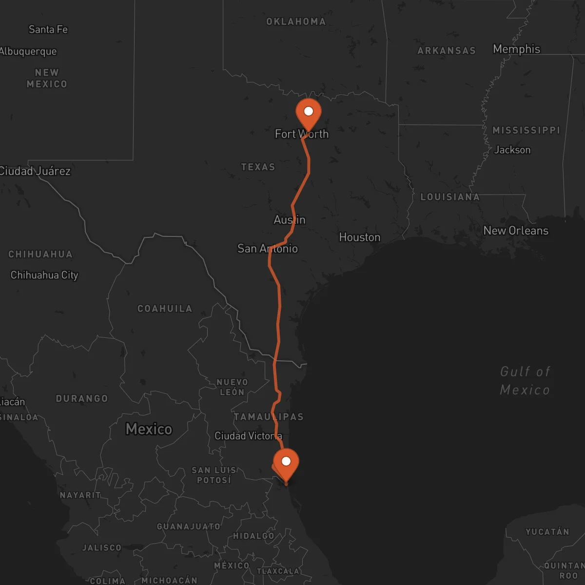 Ruta Tampico - Arlington