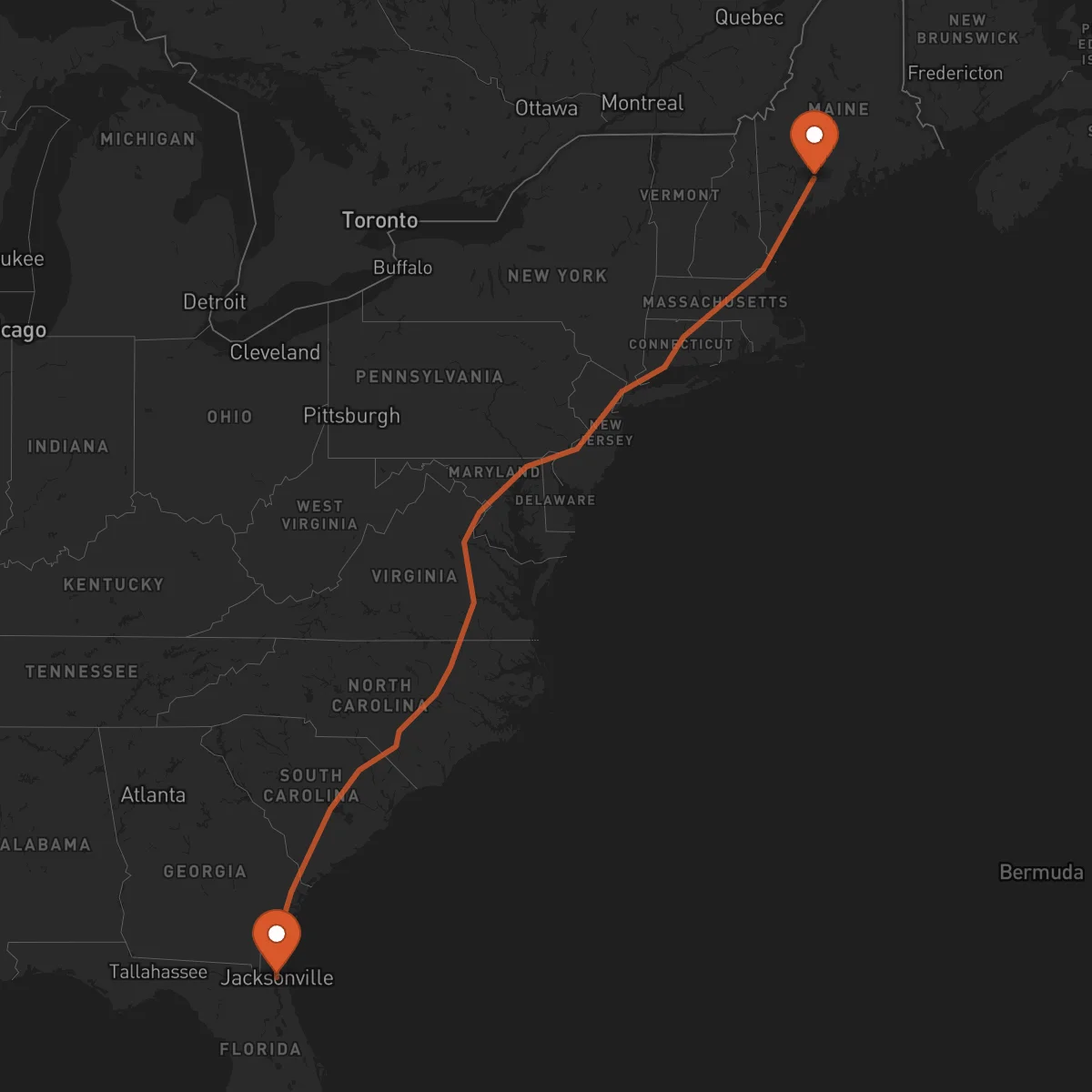 Ruta Augusta - Jacksonville
