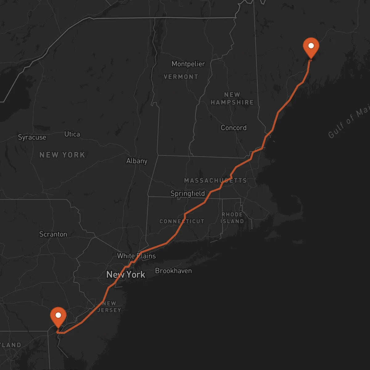 Ruta Wilmington - Augusta