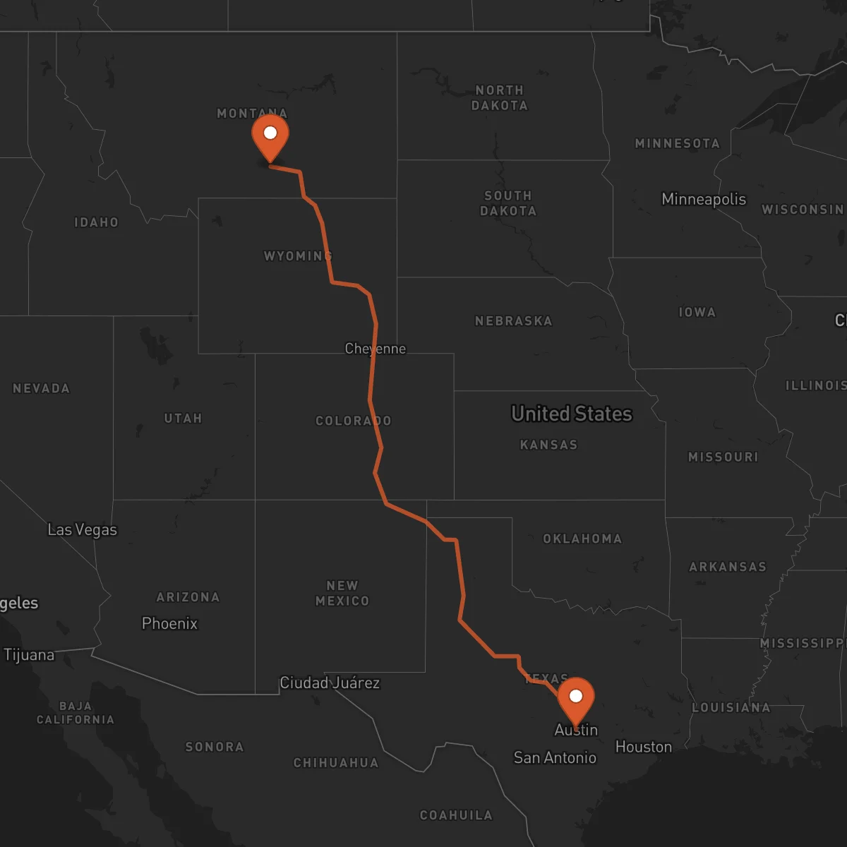 Ruta Austin - Billings