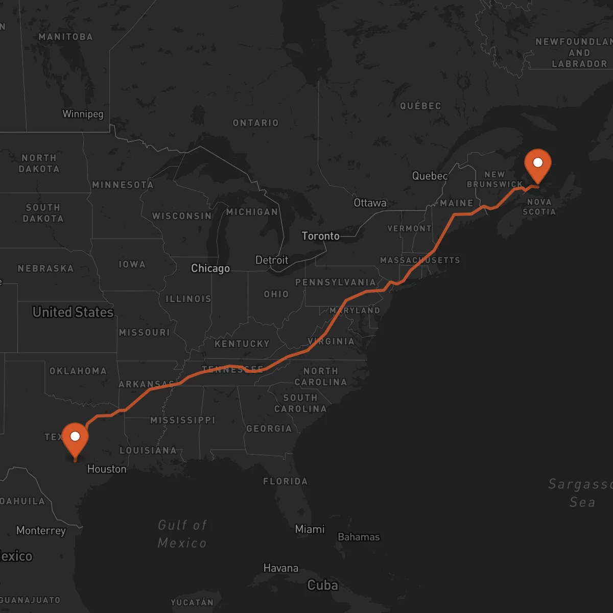 Ruta Austin - Charlottetown