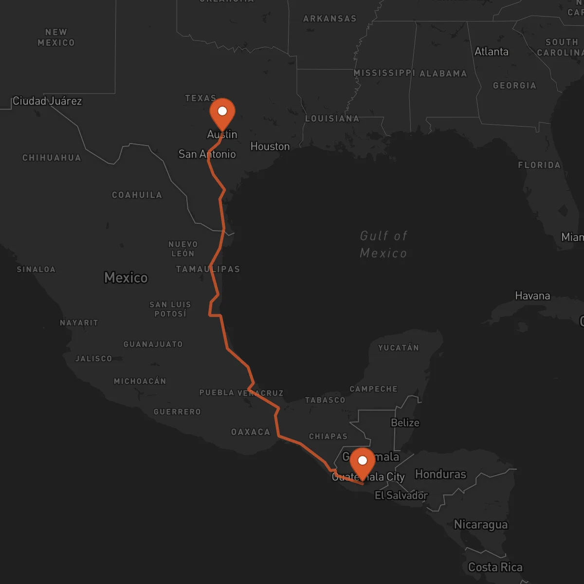 Ruta Austin - Escuintla