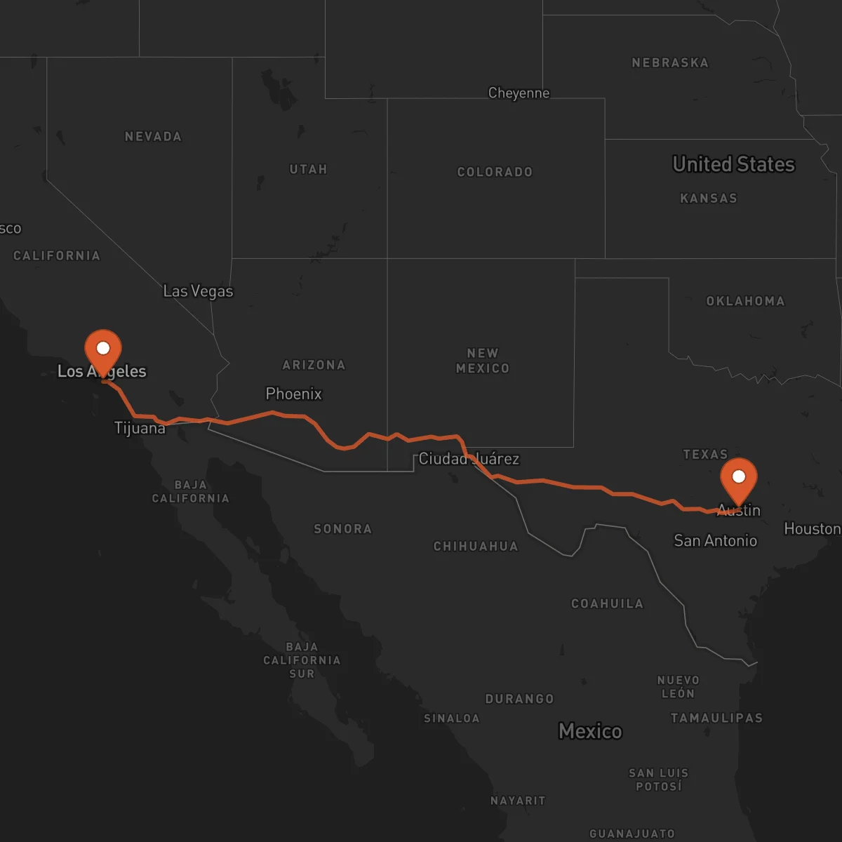 Ruta Austin - Long Beach