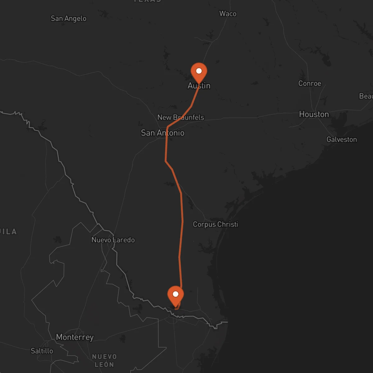 Ruta McAllen - Austin
