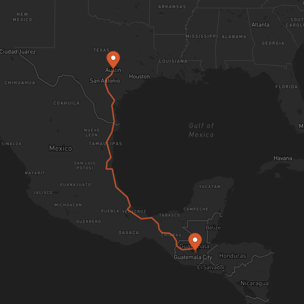 Ruta Salamá - Austin