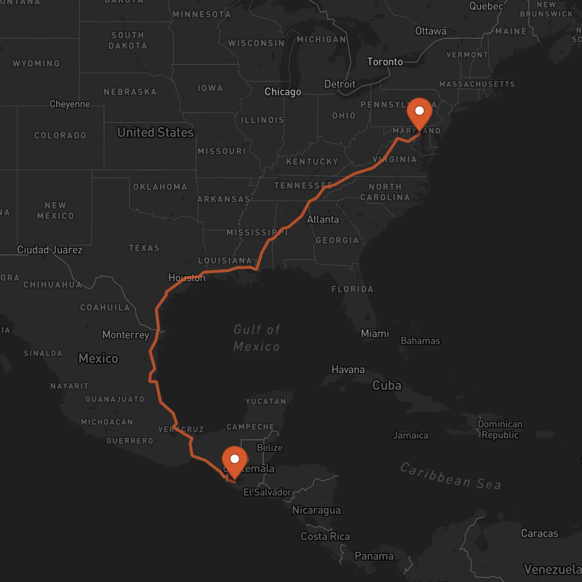 Ruta Mazatenango - Baltimore
