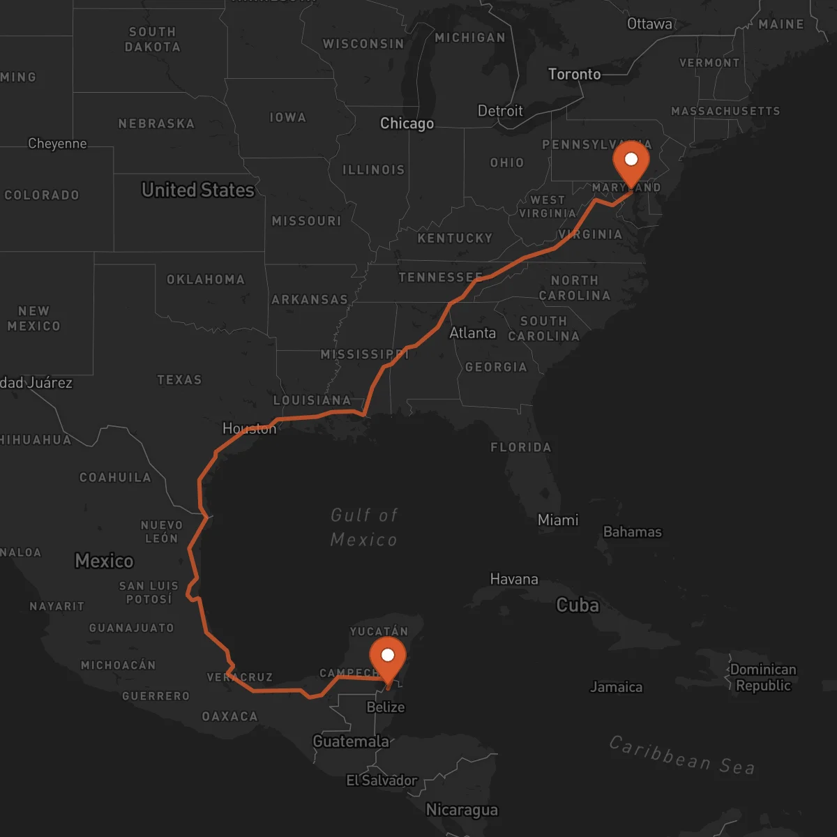 Ruta Orange Walk Town - Baltimore