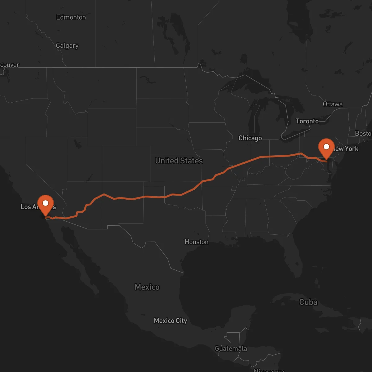 Ruta Baltimore - San Diego