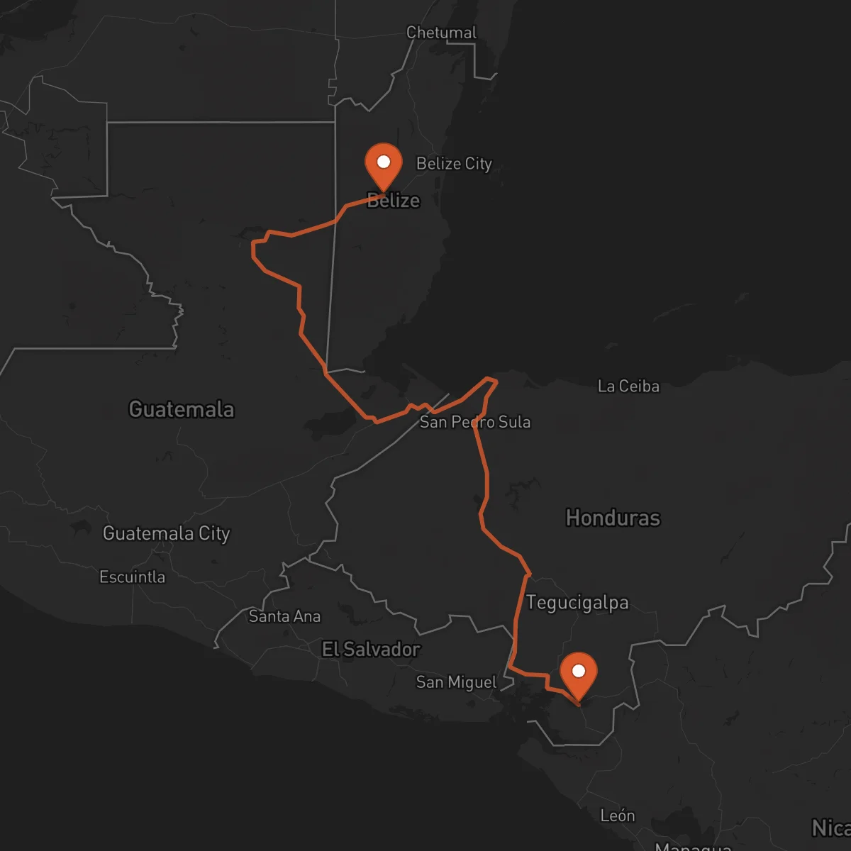 Ruta Choluteca - Belmopan