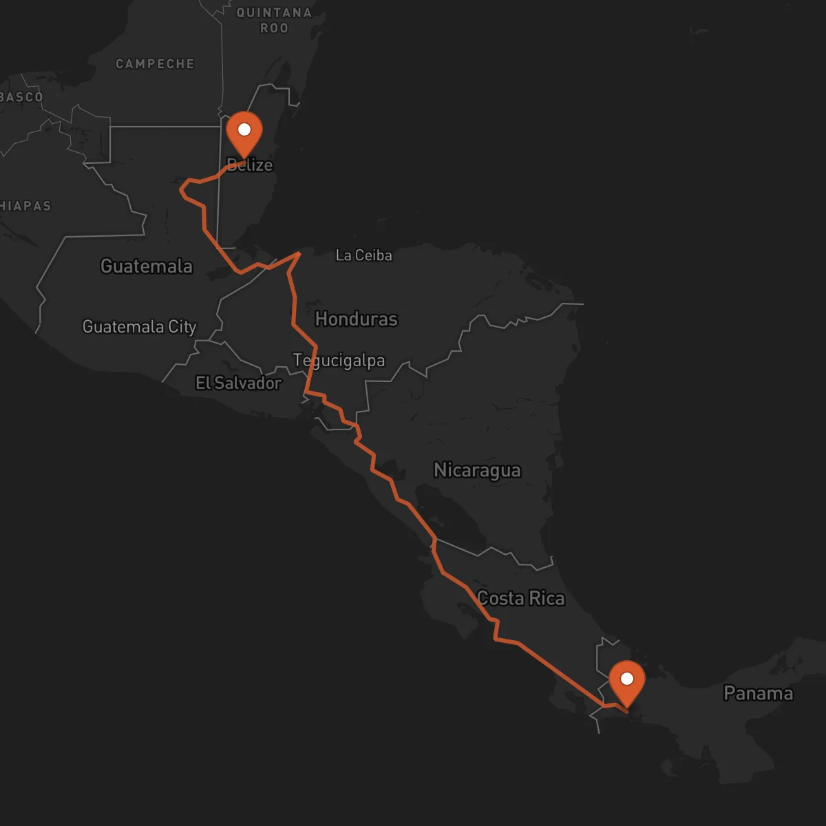 Ruta Belmopán - David