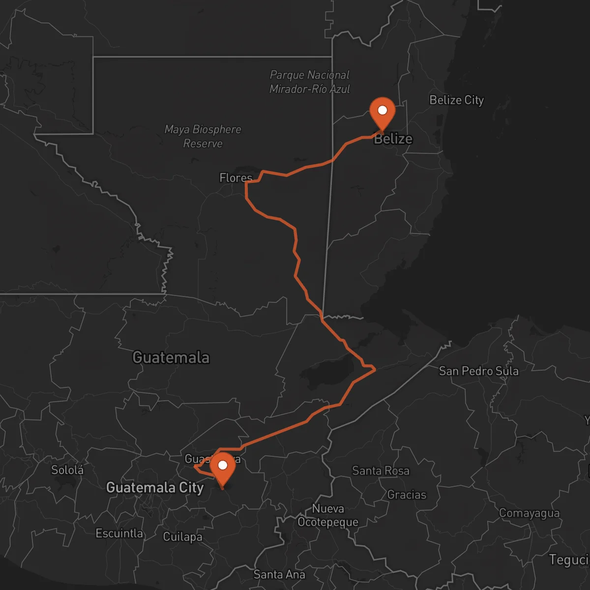 Ruta Jalapa - Belmopan