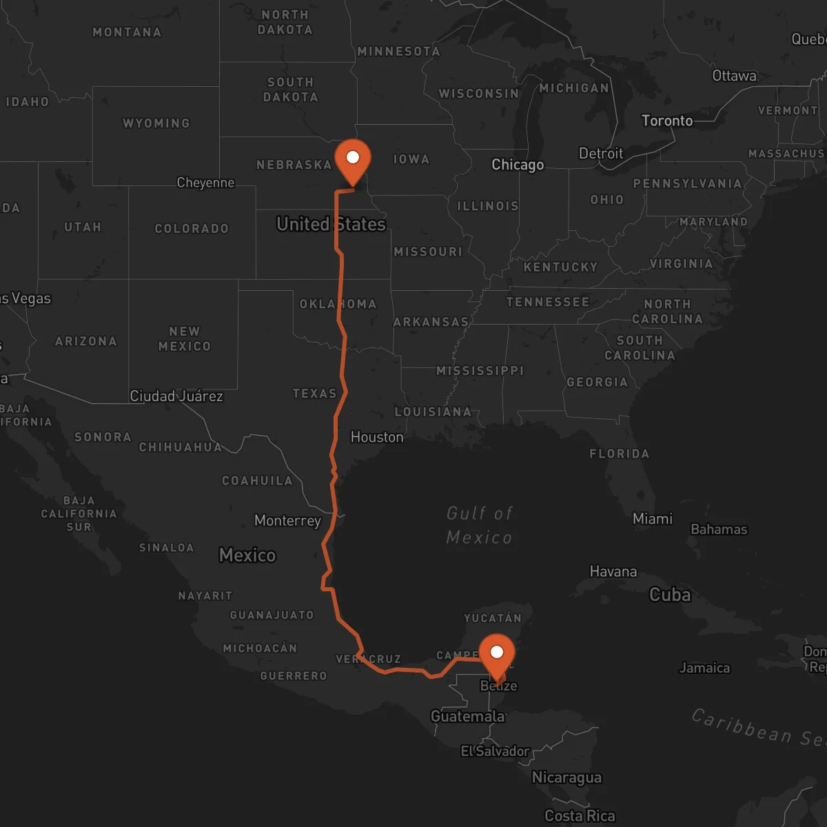 Ruta Belmopan - Lincoln