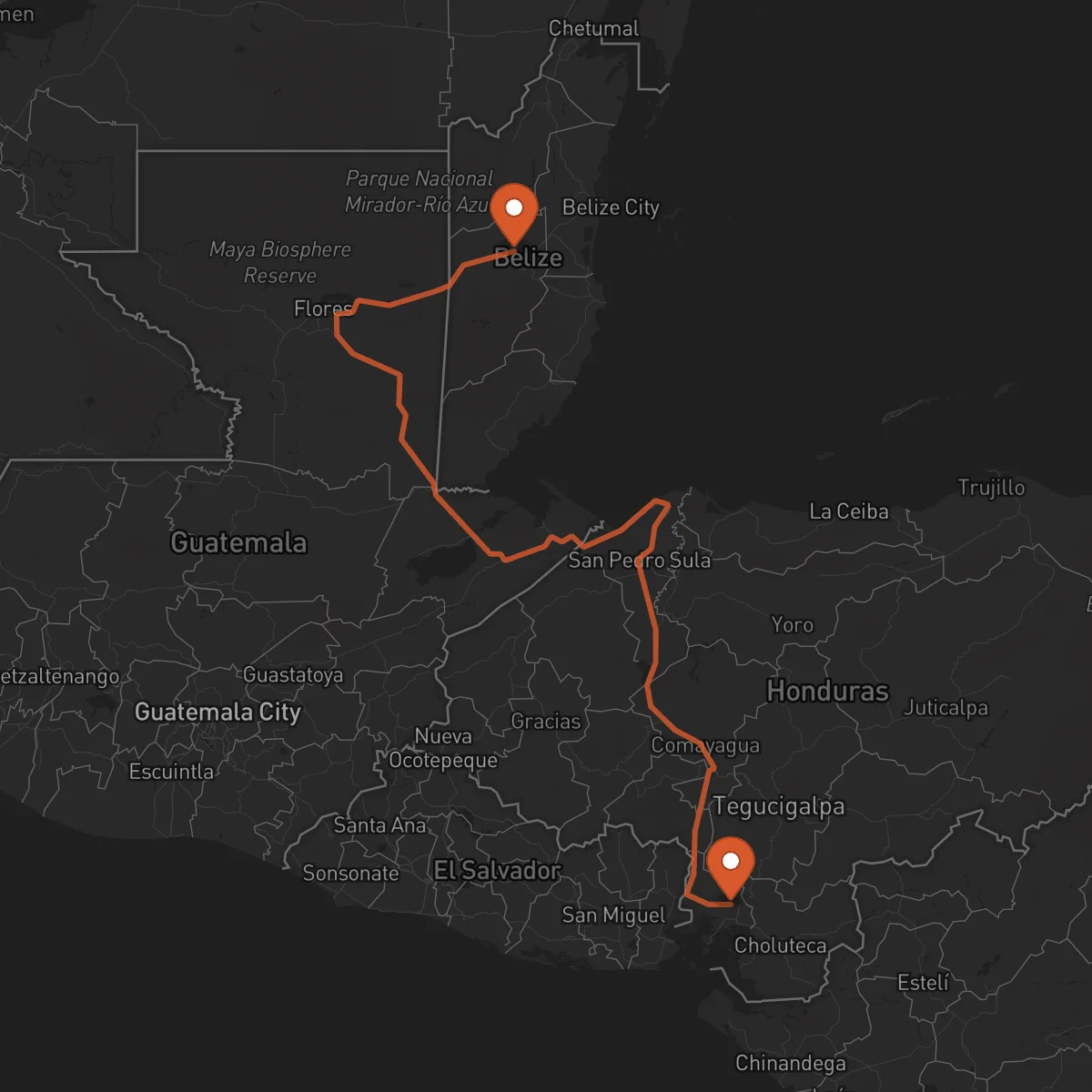 Ruta Belmopán - Nacaome