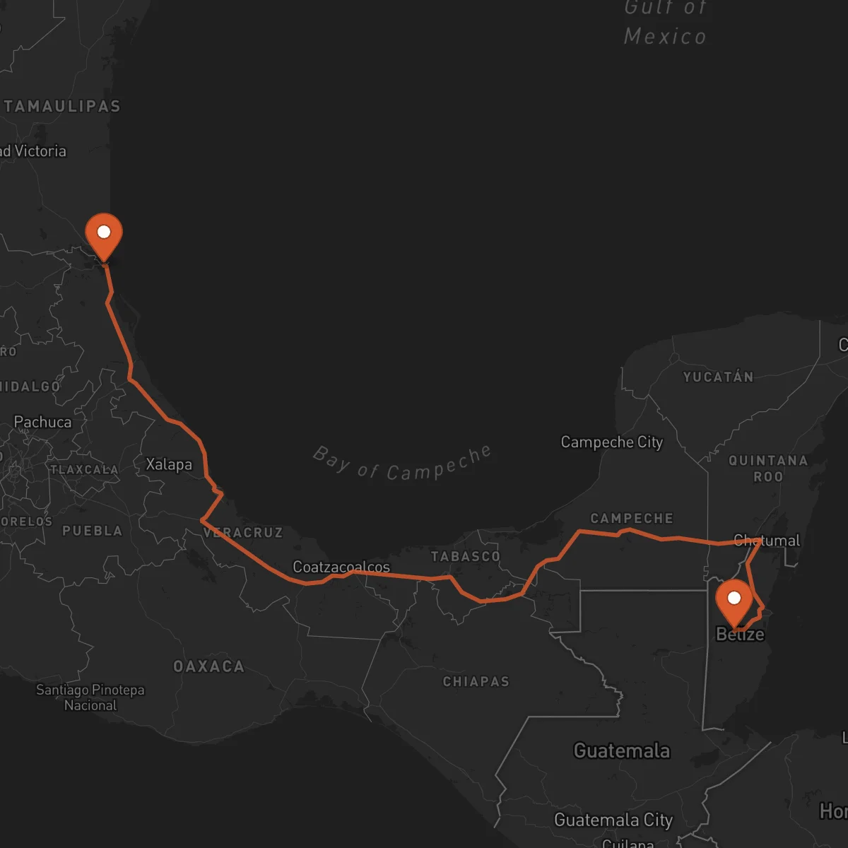 Ruta Belmopán - Tampico