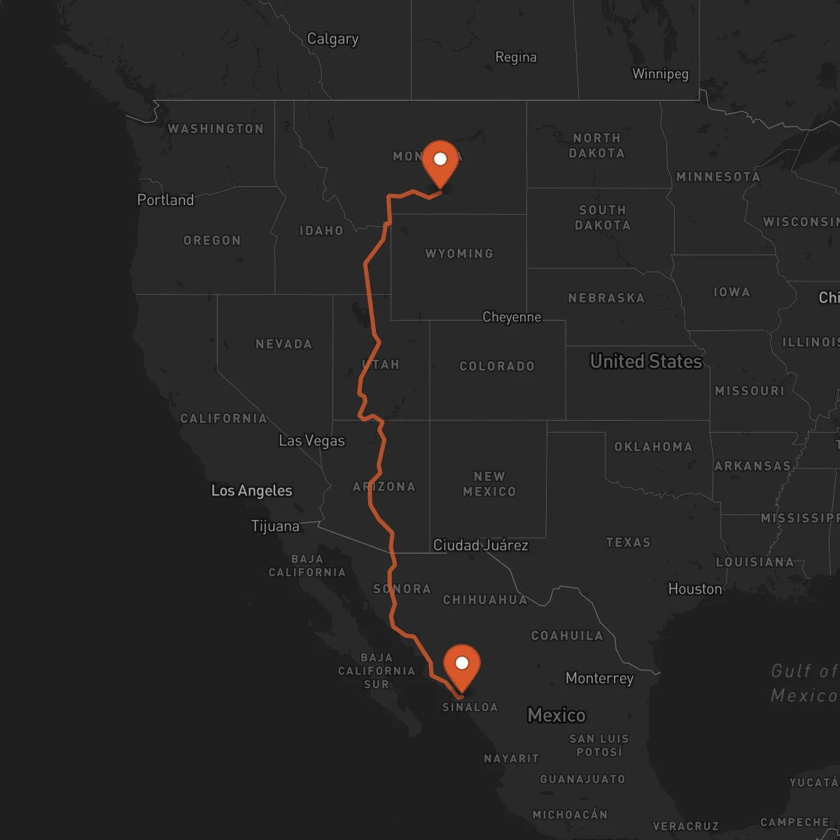 Ruta Culiacán Rosales - Billings