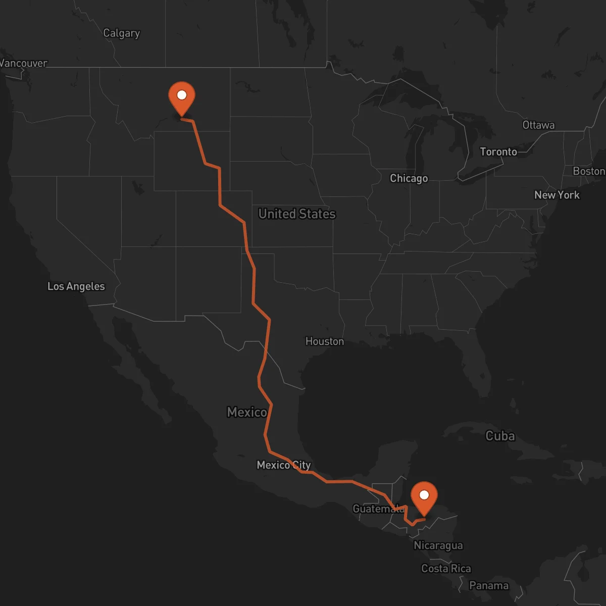 Ruta Juticalpa - Billings