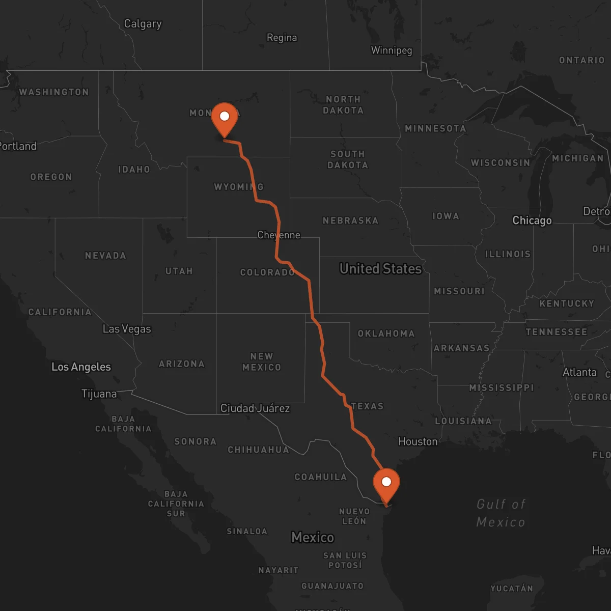 Ruta Matamoros - Billings