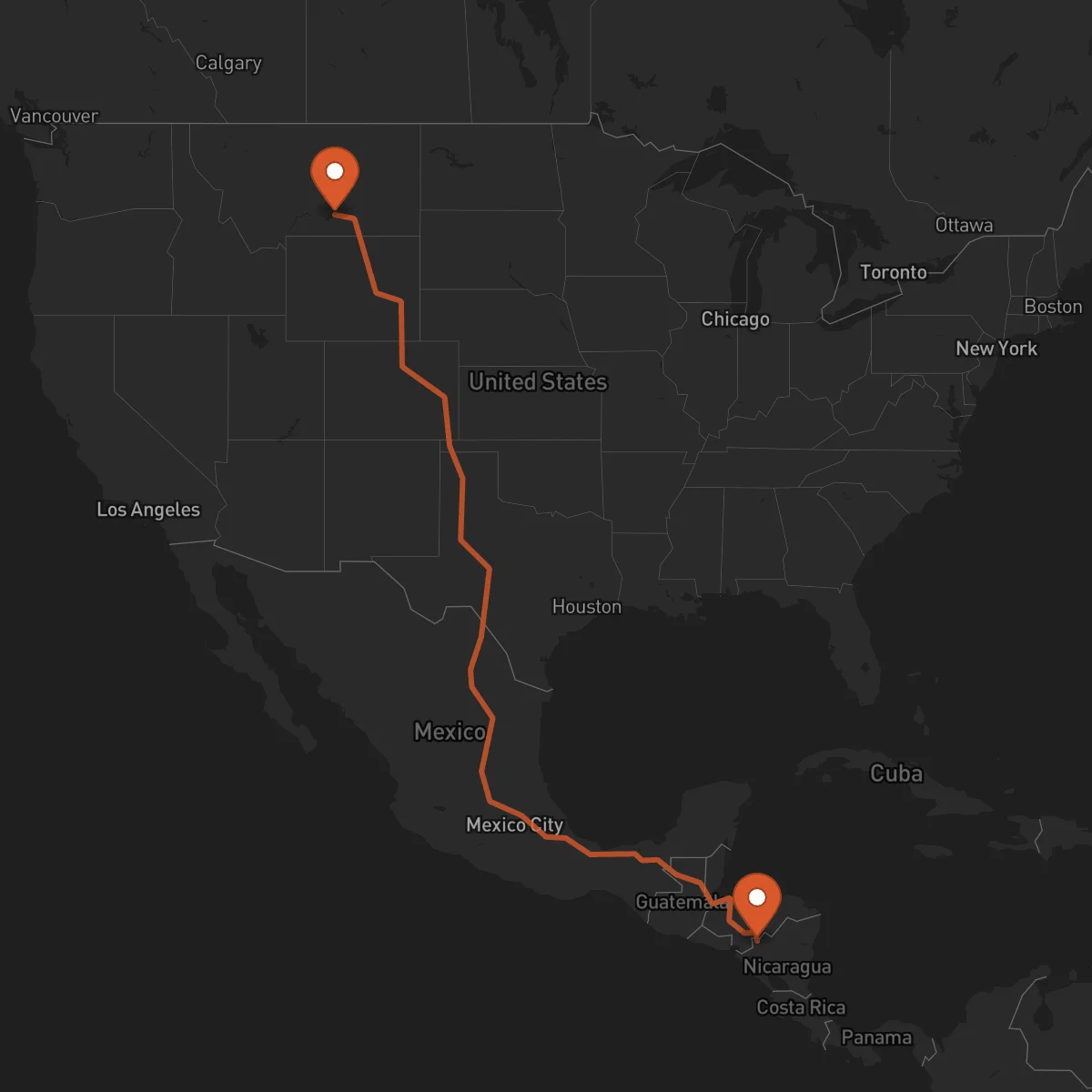 Ruta Ocotal - Billings