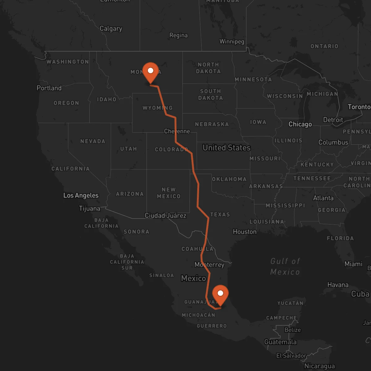 Ruta Pachuca de Soto - Billings