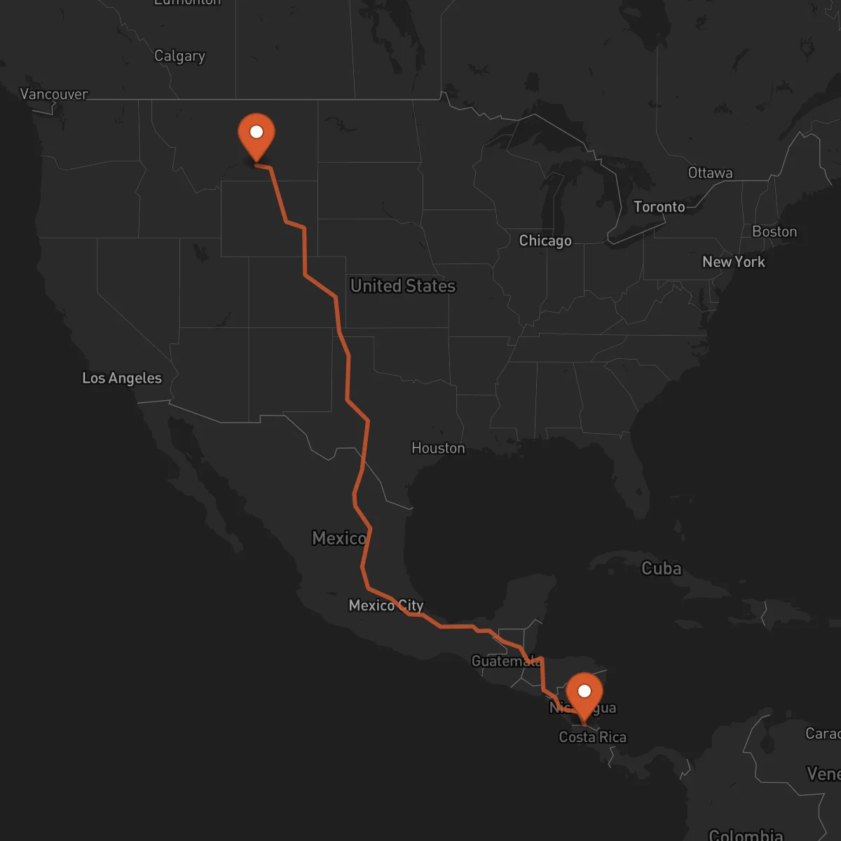 Ruta San Carlos - Billings