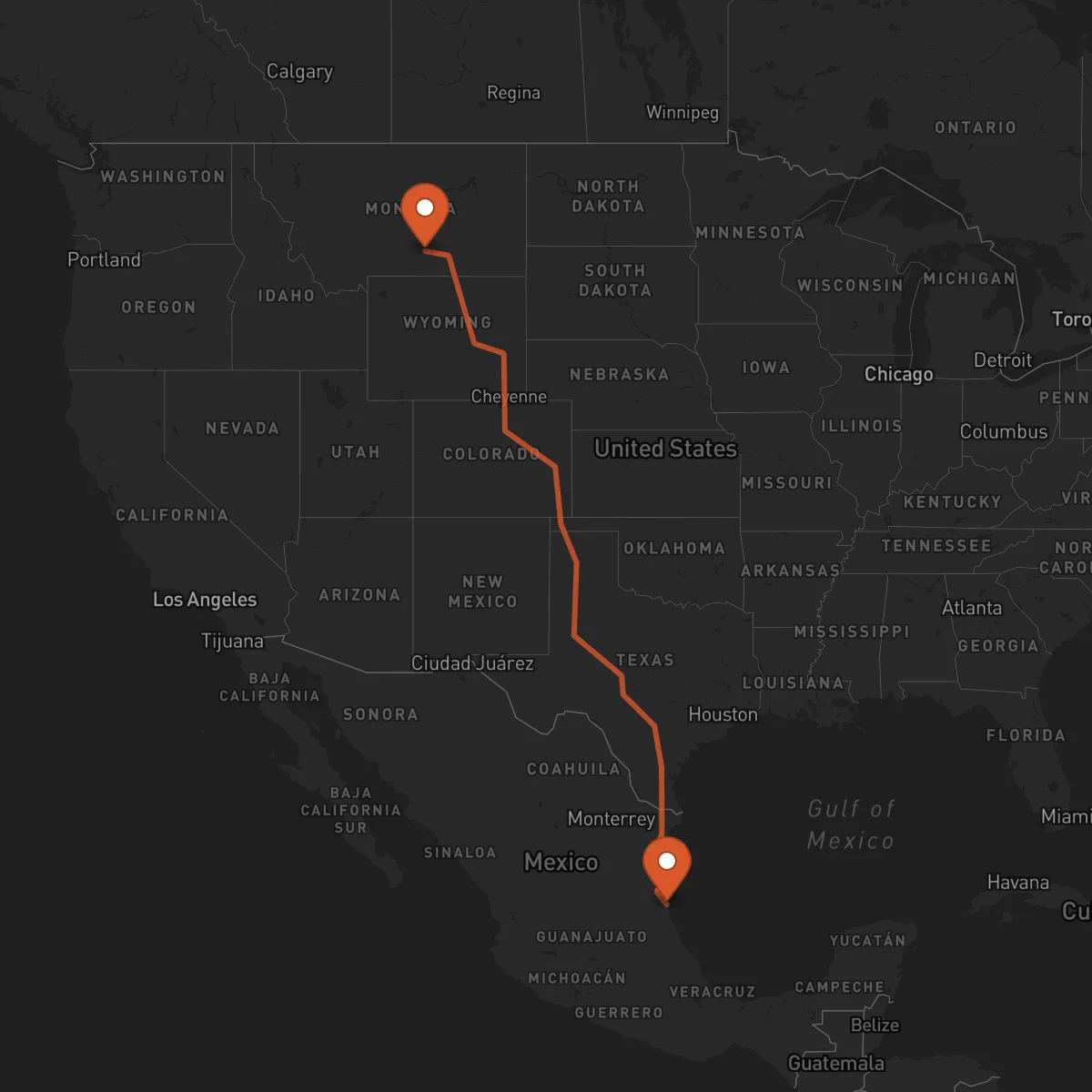 Ruta Tampico - Billings