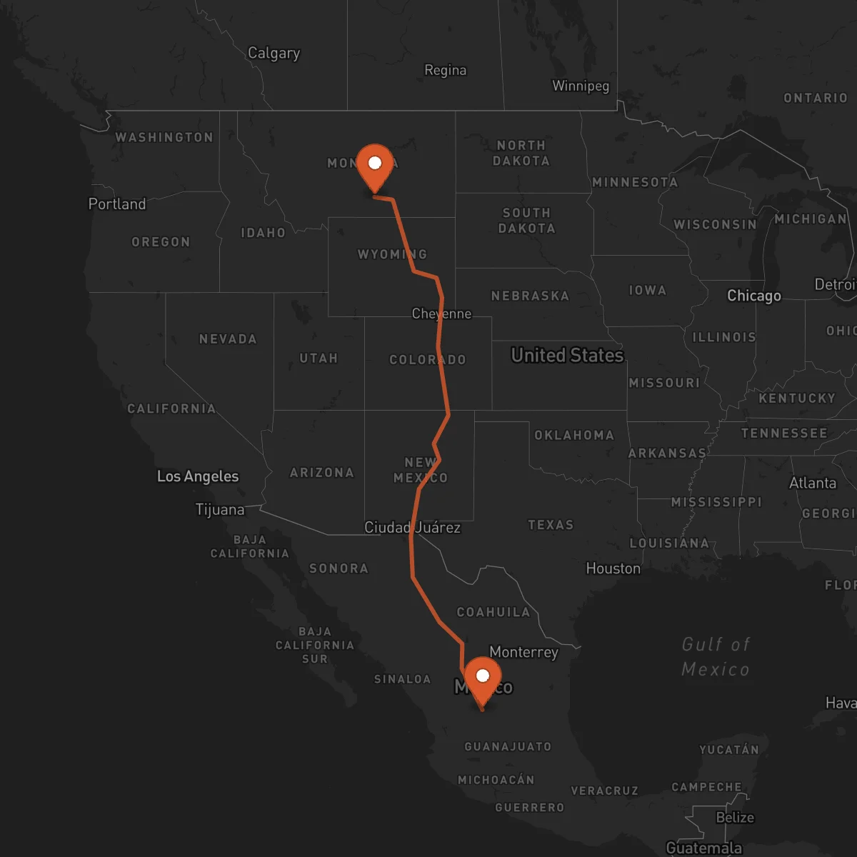 Ruta Zacatecas - Billings